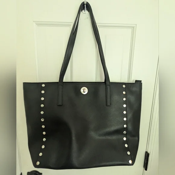 Michael Kors Black Tote with Silver Studs - Picture 2 of 4